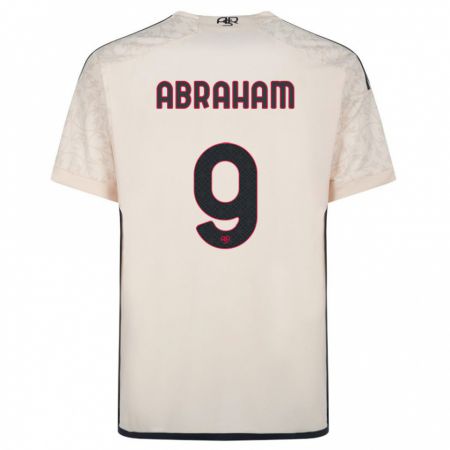 Kandiny Homme Maillot Tammy Abraham #9 Blanc Cassé Tenues Extérieur 2023/24 T-Shirt