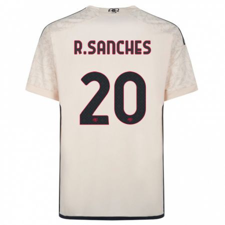 Kandiny Homme Maillot Renato Sanches #20 Blanc Cassé Tenues Extérieur 2023/24 T-Shirt