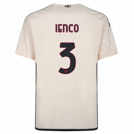 Kandiny Homme Maillot Simone Ienco #3 Blanc Cassé Tenues Extérieur 2023/24 T-Shirt