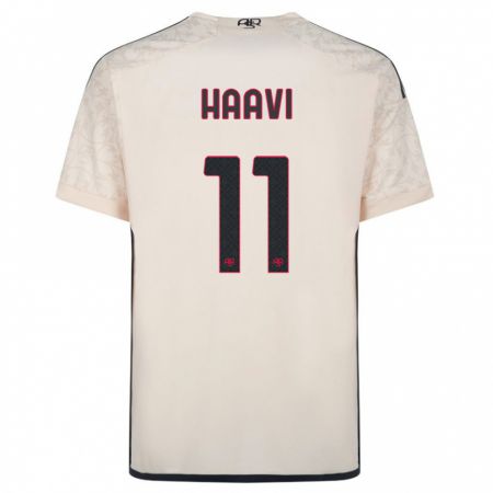 Kandiny Homme Maillot Emilie Haavi #11 Blanc Cassé Tenues Extérieur 2023/24 T-Shirt
