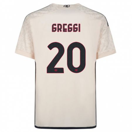 Kandiny Homme Maillot Giada Greggi #20 Blanc Cassé Tenues Extérieur 2023/24 T-Shirt