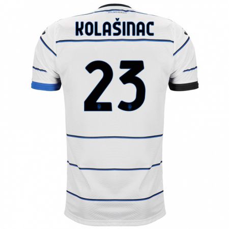 Kandiny Homme Maillot Sead Kolasinac #23 Blanc Tenues Extérieur 2023/24 T-Shirt