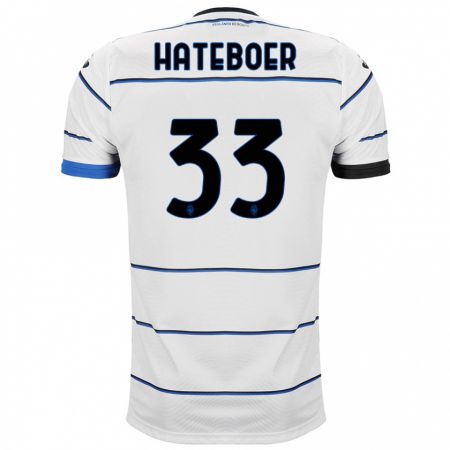 Kandiny Homme Maillot Hans Hateboer #33 Blanc Tenues Extérieur 2023/24 T-Shirt