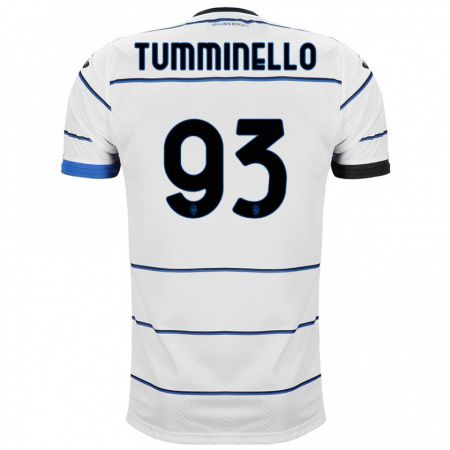 Kandiny Homme Maillot Marco Tumminello #93 Blanc Tenues Extérieur 2023/24 T-Shirt