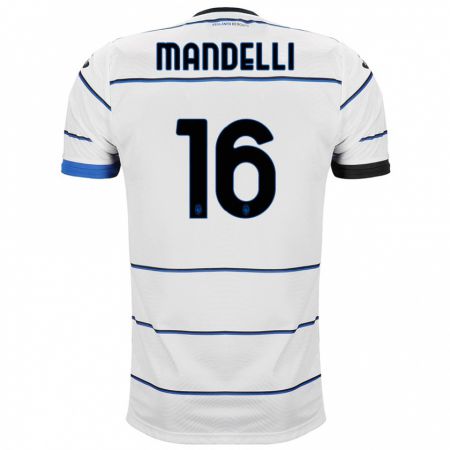 Kandiny Homme Maillot Giulia Mandelli #16 Blanc Tenues Extérieur 2023/24 T-Shirt