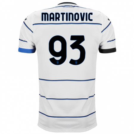 Kandiny Homme Maillot Melania Martinovic #93 Blanc Tenues Extérieur 2023/24 T-Shirt