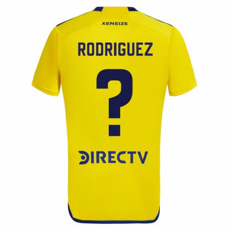 Kandiny Homme Maillot Román Rodríguez #0 Jaune Tenues Extérieur 2023/24 T-Shirt