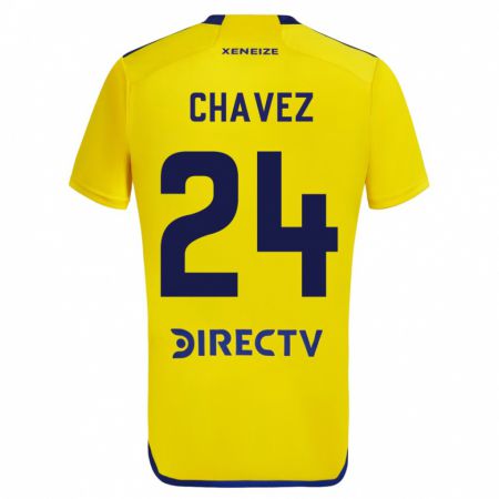 Kandiny Homme Maillot Gabriela Chavez #24 Jaune Tenues Extérieur 2023/24 T-Shirt