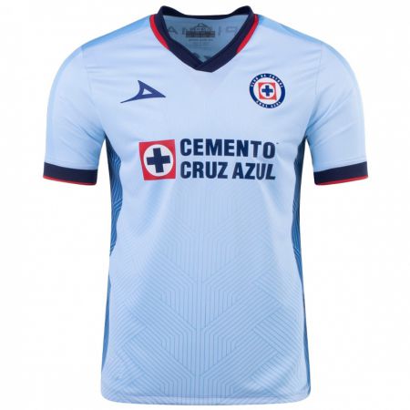 Kandiny Homme Maillot Cristian Jiménez #32 Bleu Ciel Tenues Extérieur 2023/24 T-Shirt