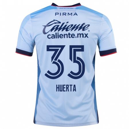Kandiny Homme Maillot Renata Huerta #35 Bleu Ciel Tenues Extérieur 2023/24 T-Shirt