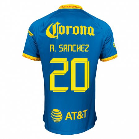 Kandiny Homme Maillot Richard Sánchez #20 Bleu Tenues Extérieur 2023/24 T-Shirt