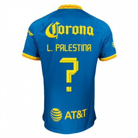 Kandiny Homme Maillot Leonardo Palestina #0 Bleu Tenues Extérieur 2023/24 T-Shirt
