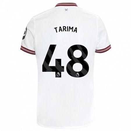 Kandiny Femme Maillot Sean Tarima #48 Blanc Tenues Extérieur 2023/24 T-Shirt