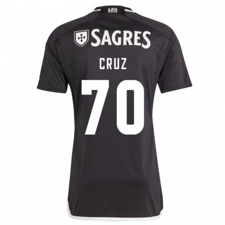 Kandiny Femme Maillot Filipe Cruz #70 Noir Tenues Extérieur 2023/24 T-Shirt