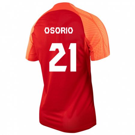 Kandiny Enfant Maillot Canada Jonathan Osorio #21 Orange Tenues Domicile 24-26 T-Shirt
