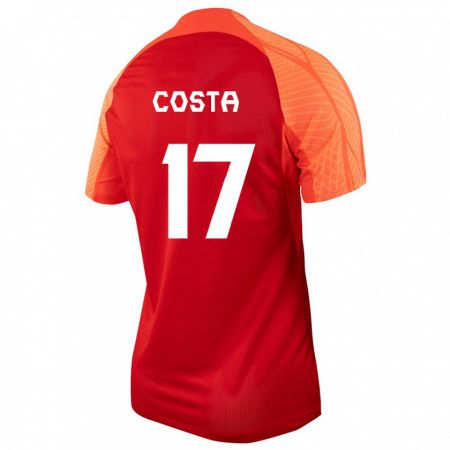 Kandiny Enfant Maillot Canada Jesse Costa #17 Orange Tenues Domicile 24-26 T-Shirt