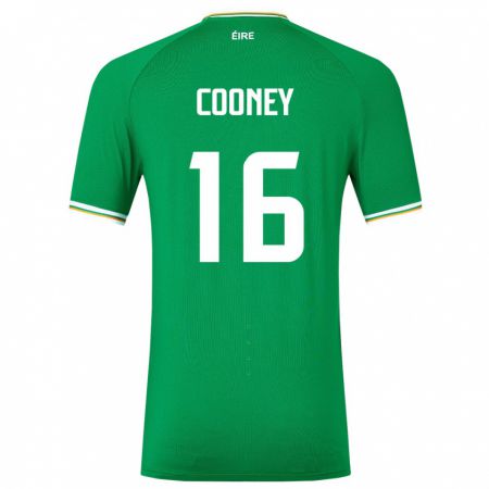 Kandiny Enfant Maillot Irlande Oisin Cooney #16 Vert Tenues Domicile 24-26 T-Shirt