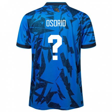 Kandiny Enfant Maillot Salvador Harold Osorio #0 Bleu Tenues Domicile 24-26 T-Shirt
