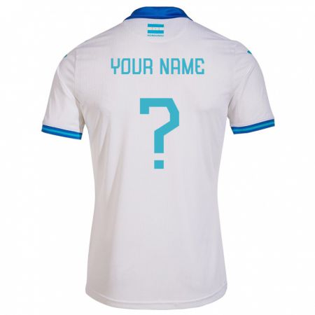 Kandiny Enfant Maillot Honduras Votre Nom #0 Blanc Tenues Domicile 24-26 T-Shirt