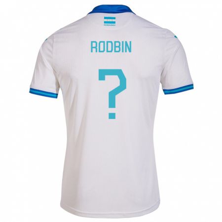 Kandiny Enfant Maillot Honduras Rodbin Mejía #0 Blanc Tenues Domicile 24-26 T-Shirt