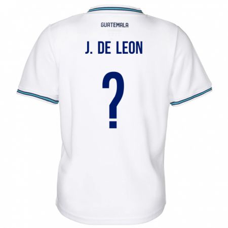 Kandiny Enfant Maillot Guatemala Jose De Leon #0 Blanc Tenues Domicile 24-26 T-Shirt