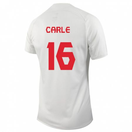 Kandiny Enfant Maillot Canada Gabrielle Carle #16 Blanc Tenues Extérieur 24-26 T-Shirt