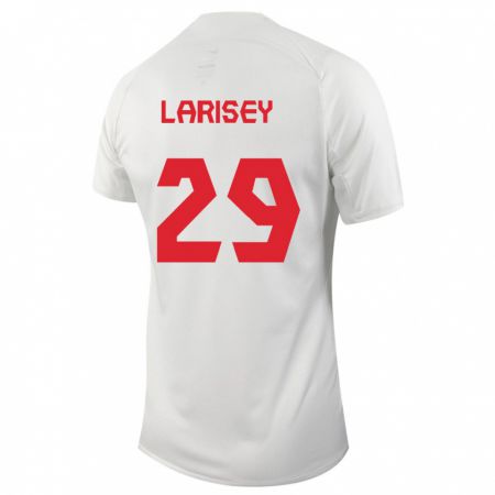 Kandiny Enfant Maillot Canada Clarissa Larisey #29 Blanc Tenues Extérieur 24-26 T-Shirt