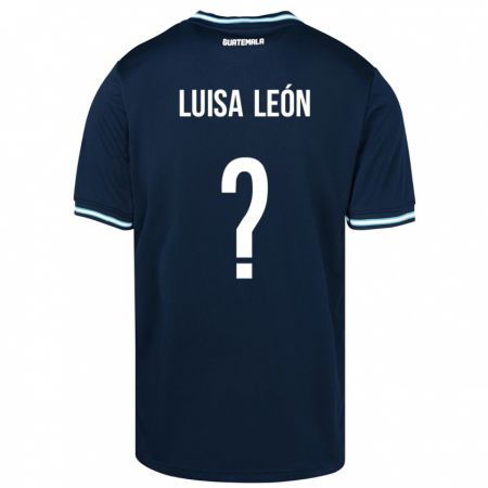 Kandiny Enfant Maillot Guatemala Luisa León #0 Bleu Tenues Extérieur 24-26 T-Shirt