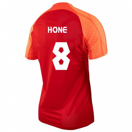 Kandiny Homme Maillot Canada Ismaël Koné #8 Orange Tenues Domicile 24-26 T-Shirt
