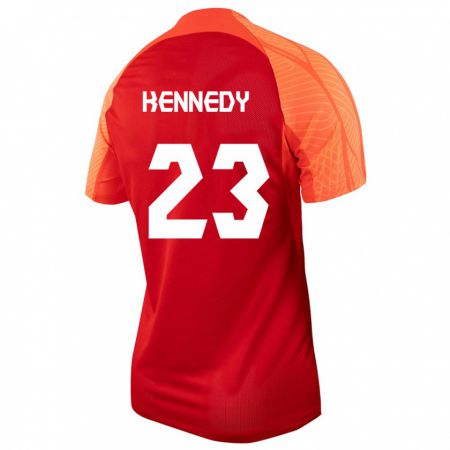 Kandiny Homme Maillot Canada Scott Kennedy #23 Orange Tenues Domicile 24-26 T-Shirt