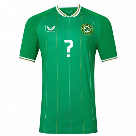 Kandiny Homme Maillot Irlande Niall Mcandrew #0 Vert Tenues Domicile 24-26 T-Shirt