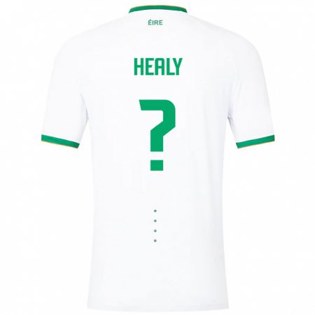 Kandiny Homme Maillot Irlande Matthew Healy #0 Blanc Tenues Extérieur 24-26 T-Shirt