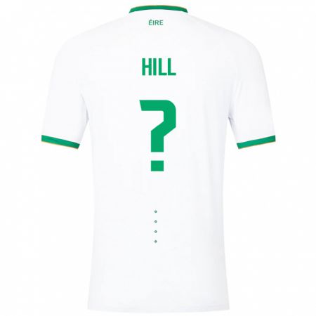 Kandiny Homme Maillot Irlande Tom Hill #0 Blanc Tenues Extérieur 24-26 T-Shirt