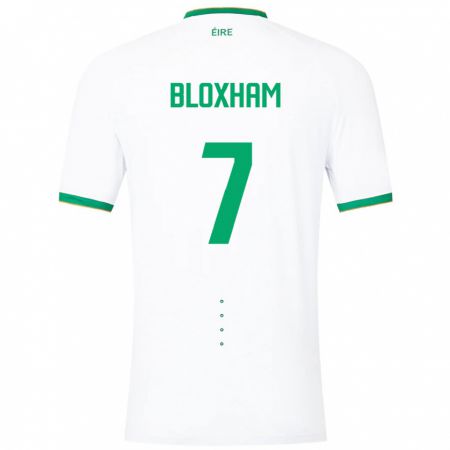 Kandiny Homme Maillot Irlande Tom Bloxham #7 Blanc Tenues Extérieur 24-26 T-Shirt