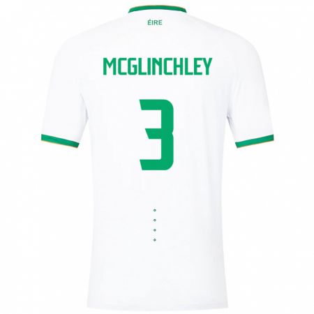 Kandiny Homme Maillot Irlande Harry Mcglinchley #3 Blanc Tenues Extérieur 24-26 T-Shirt