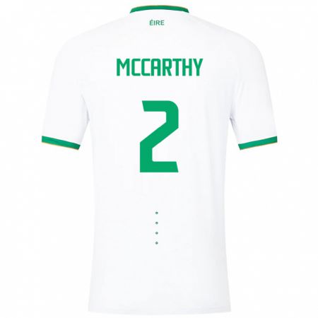 Kandiny Homme Maillot Irlande Savannah Mccarthy #2 Blanc Tenues Extérieur 24-26 T-Shirt