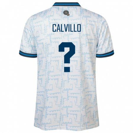 Kandiny Homme Maillot Salvador Eric Calvillo #0 Blanc Tenues Extérieur 24-26 T-Shirt