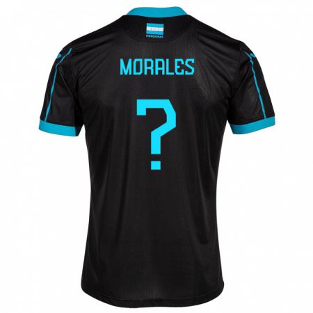 Kandiny Homme Maillot Honduras Melida Morales #0 Noir Tenues Extérieur 24-26 T-Shirt