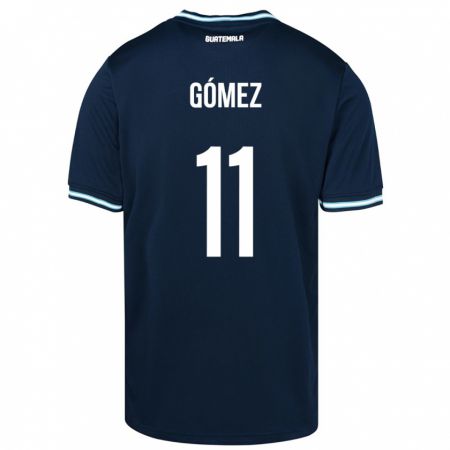 Kandiny Homme Maillot Guatemala Savianna Gómez #11 Bleu Tenues Extérieur 24-26 T-Shirt