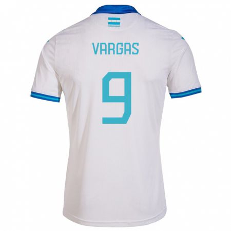 Kandiny Femme Maillot Honduras Nayrobi Vargas #9 Blanc Tenues Domicile 24-26 T-Shirt