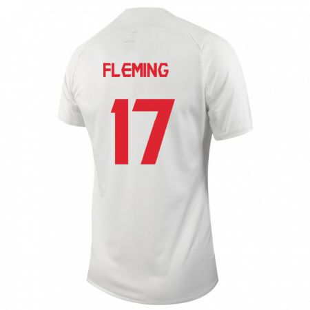 Kandiny Femme Maillot Canada Jessie Fleming #17 Blanc Tenues Extérieur 24-26 T-Shirt