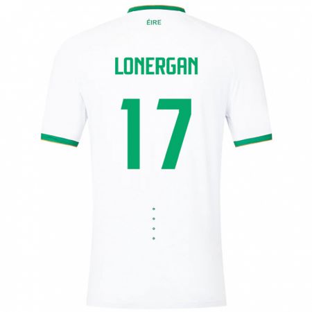 Kandiny Femme Maillot Irlande Tom Lonergan #17 Blanc Tenues Extérieur 24-26 T-Shirt