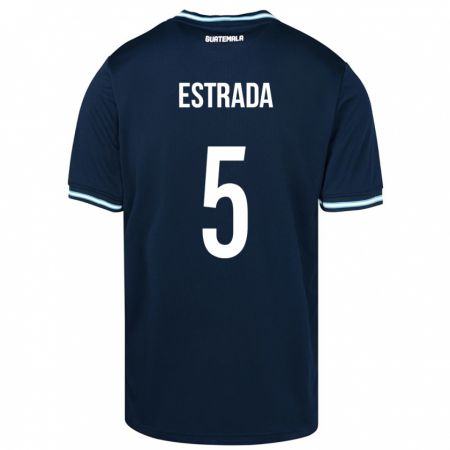 Kandiny Femme Maillot Guatemala Elizabeth Estrada #5 Bleu Tenues Extérieur 24-26 T-Shirt