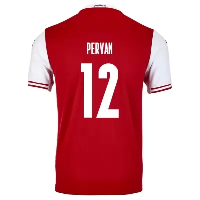 Femme Équipe d'Autriche de football Maillot Pavao Pervan #12 Tenues Domicile Rouge 2021