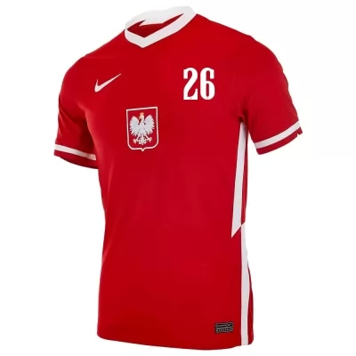Femme Équipe De Pologne De Football Maillot Tymoteusz Puchacz #26 Tenues Domicile Rouge 2021