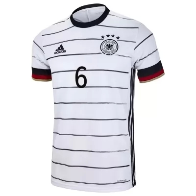 Homme Équipe d'Allemagne de football Maillot Joshua Kimmich #6 Tenues Domicile Blanc 2021