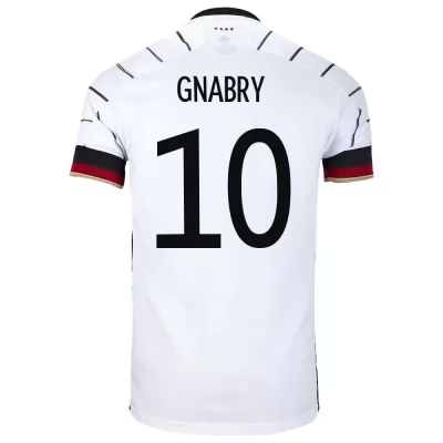 Enfant Équipe d'Allemagne de football Maillot Serge Gnabry #10 Tenues Domicile Blanc 2021