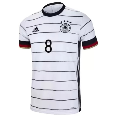 Femme Équipe d'Allemagne de football Maillot Toni Kroos #8 Tenues Domicile Blanc 2021