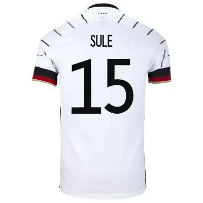 Femme Équipe d'Allemagne de football Maillot Niklas Sule #15 Tenues Domicile Blanc 2021