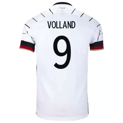 Femme Équipe d'Allemagne de football Maillot Kevin Volland #9 Tenues Domicile Blanc 2021